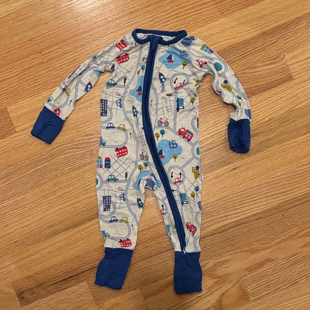 Little Sleepies 3-6mon zipper onesie